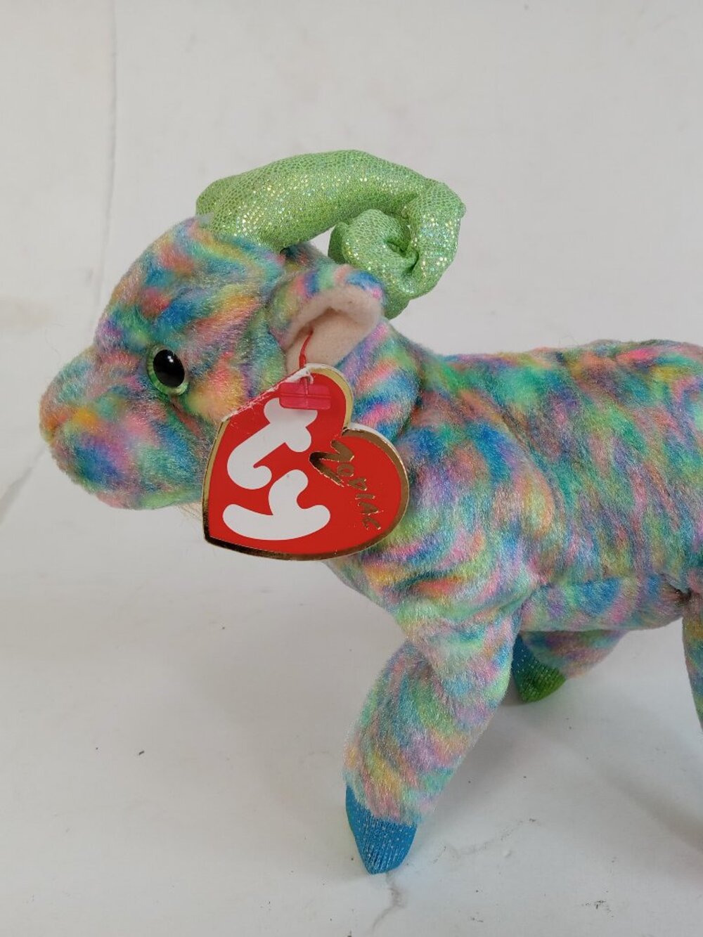 Ty Beanie Baby Chinese Zodiac Series Year of the Goat Rainbow New w/ Tags